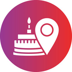 Vector Design Birthday Location Icon Style