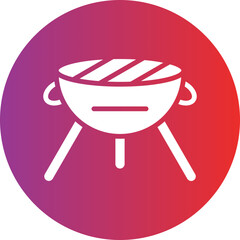 Vector Design BBQ Grill Icon Style
