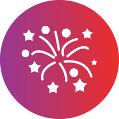 Vector Design Firework Icon Style