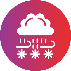 Vector Design Blizzard Icon Style