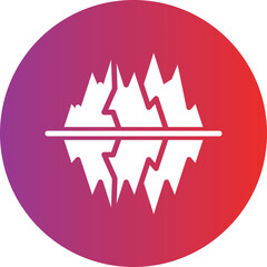 Vector Design Glacier Icon Style