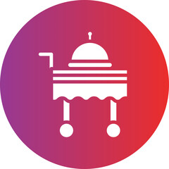 Vector Design Serving Cart Icon Style