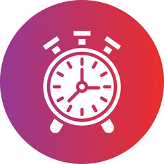 Vector Design Alarm Clock Icon Style