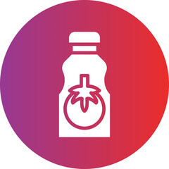 Vector Design Tomato Sauce Icon Style