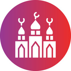 Vector Design Mosque Icon Style