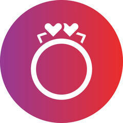 Vector Design Wedding Rings Icon Style