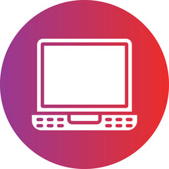 Vector Design Laptop Icon Style