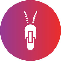 Vector Design Zipper Icon Style