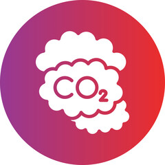 Vector Design Carbon dioxide Icon Style