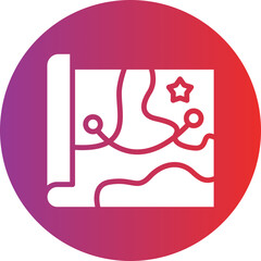 Vector Design Army Map Icon Style