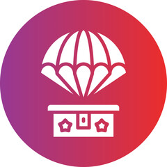 Vector Design Army Parachute Icon Style