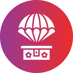 Obraz premium Vector Design Army Parachute Icon Style