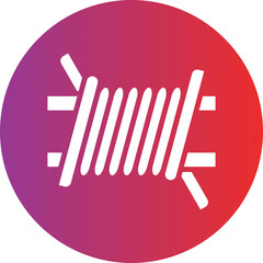 Vector Design Barbed Wire Icon Style