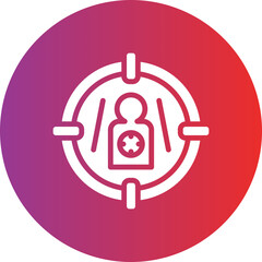 Vector Design Shoot Target Icon Style