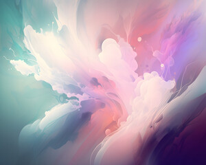 Fototapeta na wymiar Soothing pastel abstract background created with Generative AI technology