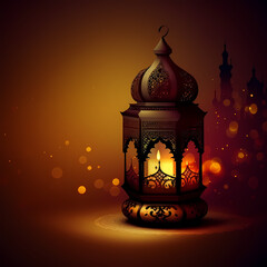 Fototapeta na wymiar Ramadan Kareem Islamic Middle Eastern Latern