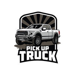 Obraz premium truck vector american truck 4wd vector truck pick up truk illustration of a car 