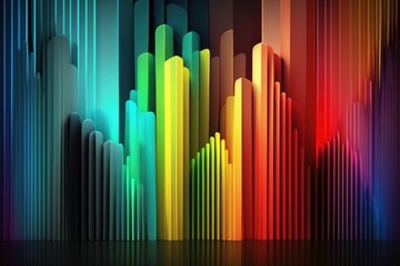 Abstract Colorful Design Art Background Generative AI