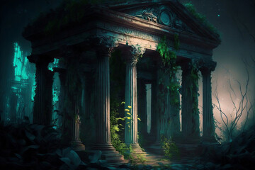 The Temple of Olympian Zeus, generative ai
