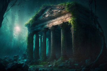 The Temple of Olympian Zeus, generative ai