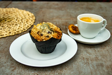 Blueberry Muffin and a coffee