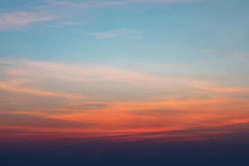 Naklejka na ściany i meble Beautiful Evening Sunset Sky background