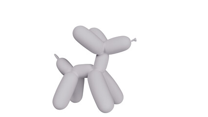 dog 3d render ,png