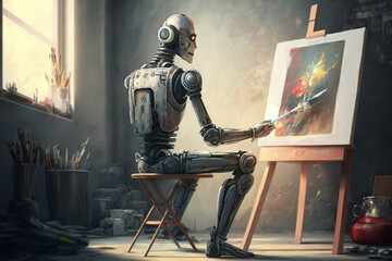 Artificial Imagination: A Generative AI-Powered Robot Painting Masterpiece
