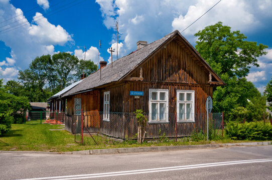 Building in Cieszanow, town in Subcarpathian voivodeship, Poland
