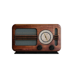 Retro & Vintage Radio 3D Renders - Front View