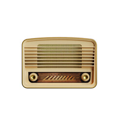 Retro & Vintage Radio 3D Renders - Front View