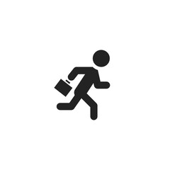 Businessman Running - Pictogram (icon) 