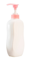 Blank Cosmetic bottle on white background, White Cosmetic bottle on White Background PNG File.