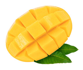 Red Mango fruit on white background, Fresh Mango fruit on White Background  PNG File.