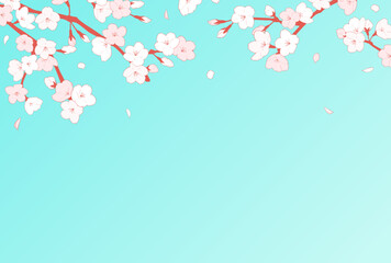 Naklejka premium フレーム素材_桜