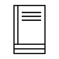 book icon, page vector, read illustration