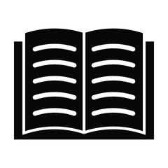 book icon, page vector, read illustration