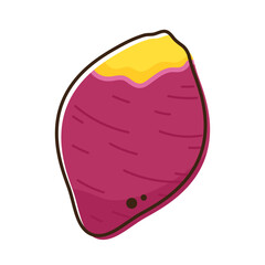 Roasted sweet potato. Roasted sweet potato logo design. Japanese Sweet potato.