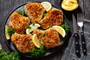 baked in oven panko breaded pork chops on bone