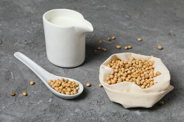Soy milk and soy, composition for healthy food concept