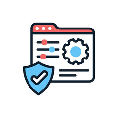 Security Settings Vector illustration icon