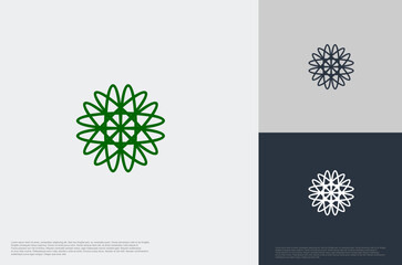 circle design elements abstract company logo vector template