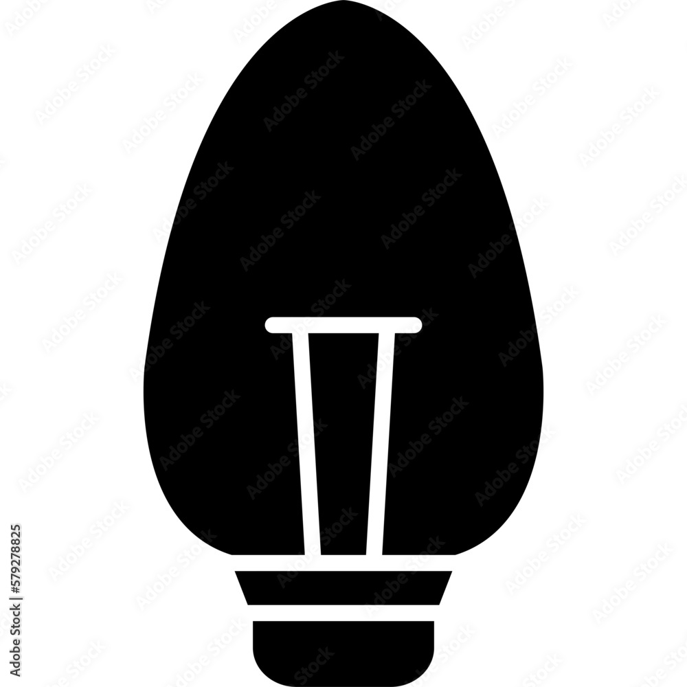 Sticker candle light icon