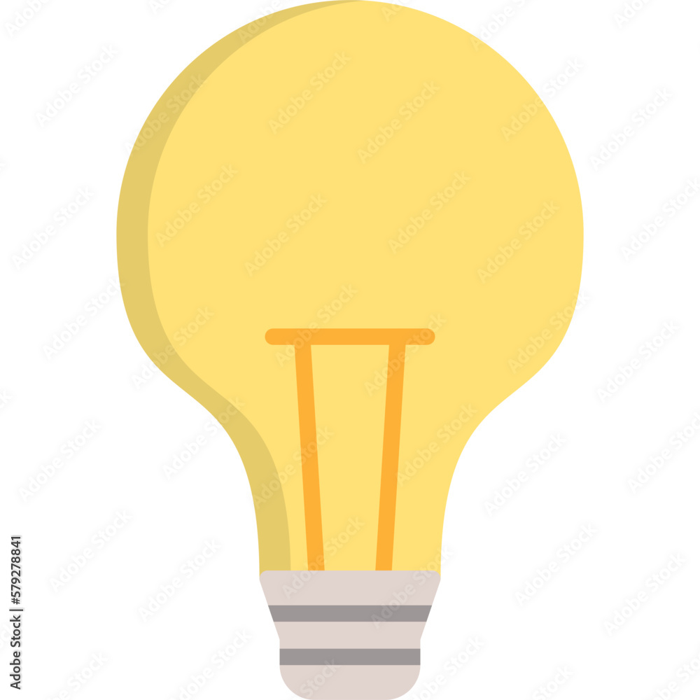 Wall mural light bulb icon