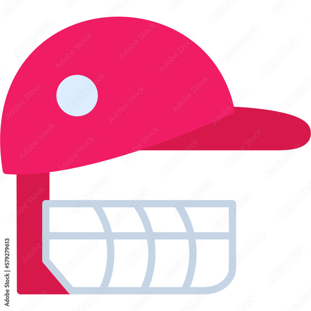 Canvas Prints cricket helmet icon