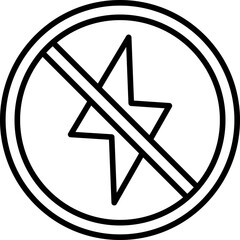 Prohibited Sign Icon