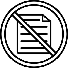Prohibited Sign Icon