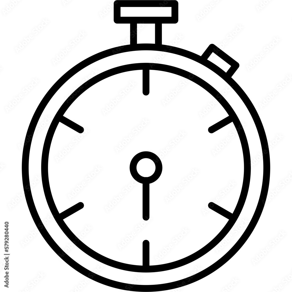 Poster stopwatch icon