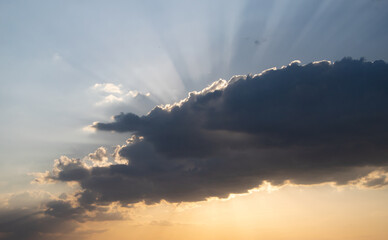 clouds and sun