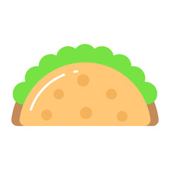 Burrito vector design in trendy style, easy to use icon